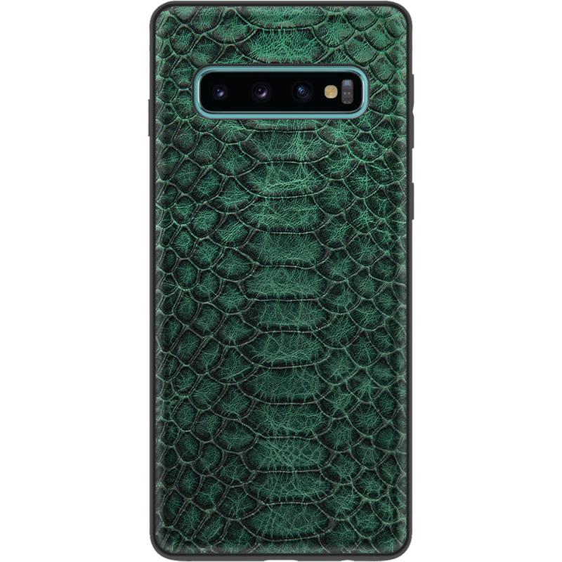 Кожаный чехол Boxface Samsung Galaxy S10 (G973) Reptile Emerald