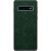 Кожаный чехол Boxface Samsung Galaxy S10 (G973) Snake Emerald