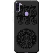 Черный чехол BoxFace Samsung Galaxy M11 (M115) Black Coffee