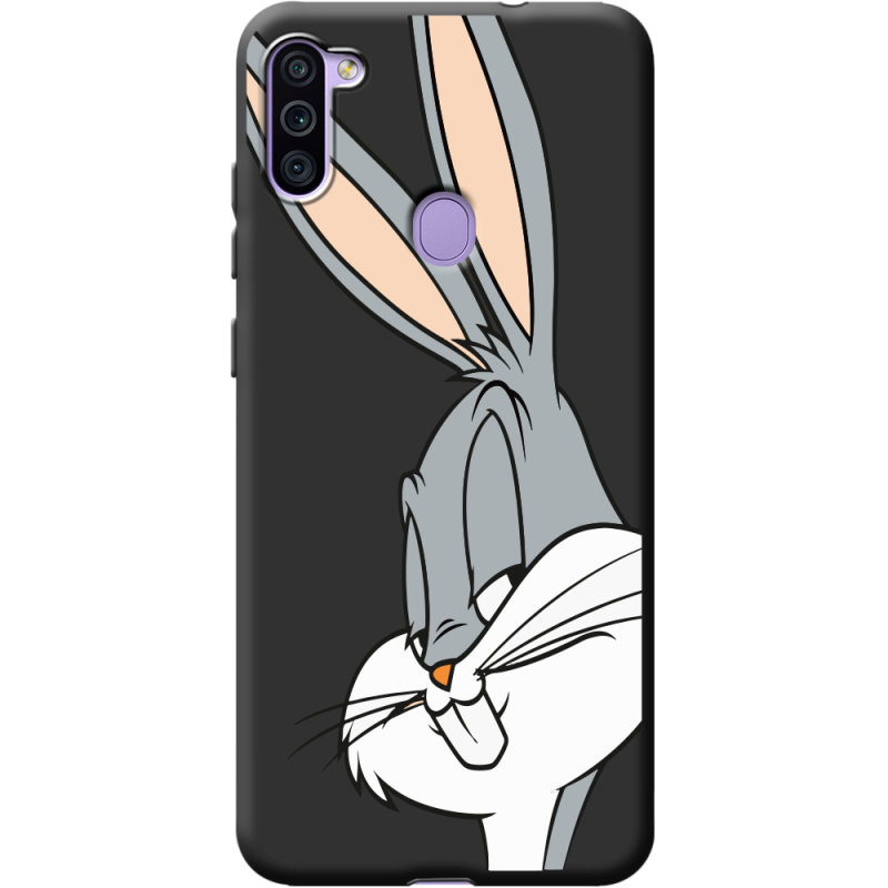 Черный чехол BoxFace Samsung Galaxy M11 (M115) Lucky Rabbit