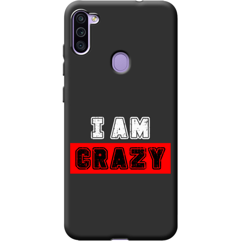 Черный чехол BoxFace Samsung Galaxy M11 (M115) I'm Crazy