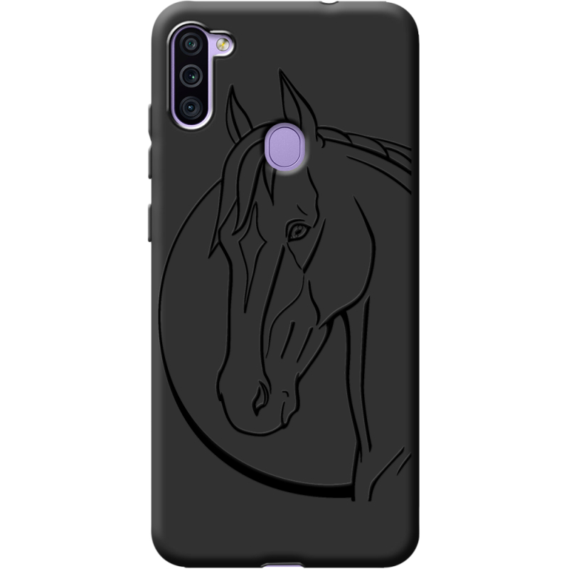 Черный чехол BoxFace Samsung Galaxy M11 (M115) Horse