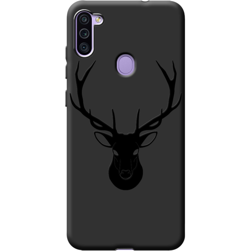 Черный чехол BoxFace Samsung Galaxy M11 (M115) Deer