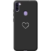 Черный чехол BoxFace Samsung Galaxy A11 (A115) My Heart