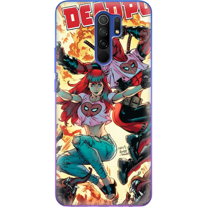 Чехол BoxFace Xiaomi Redmi 9 Deadpool and Mary Jane