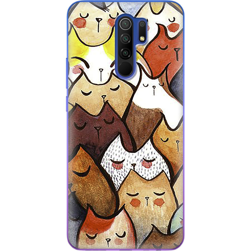 Чехол BoxFace Xiaomi Redmi 9 Sleepy Cats