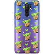 Прозрачный чехол BoxFace Xiaomi Redmi 9 Pattern Baby Yoda