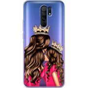 Прозрачный чехол BoxFace Xiaomi Redmi 9 Queen and Princess