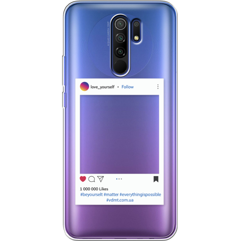 Прозрачный чехол BoxFace Xiaomi Redmi 9 Insta