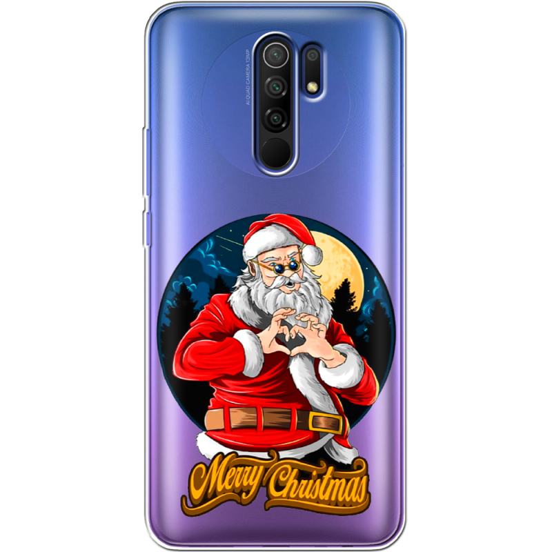 Прозрачный чехол BoxFace Xiaomi Redmi 9 Cool Santa