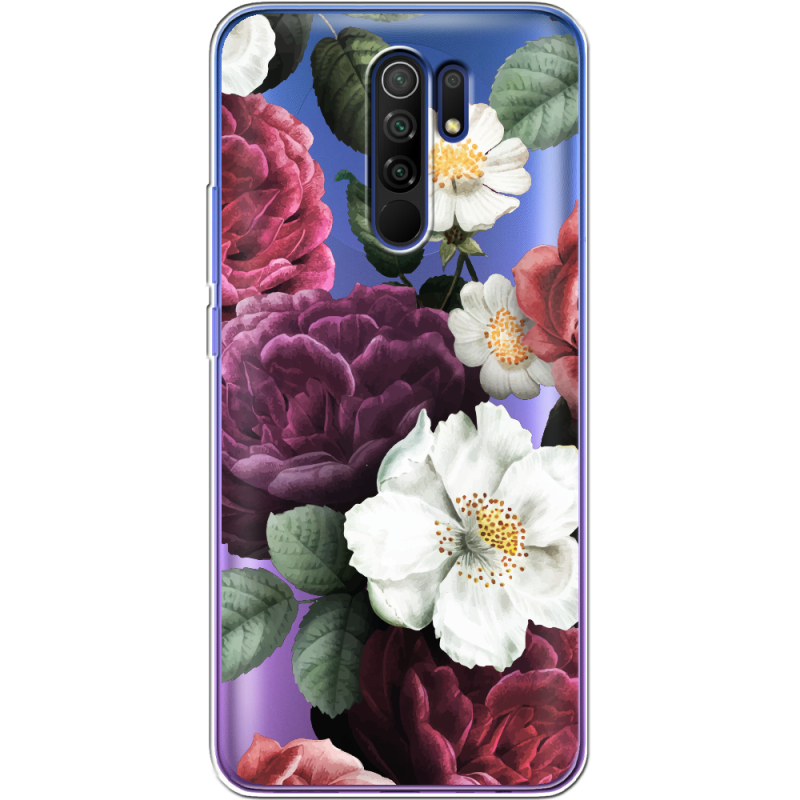 Прозрачный чехол BoxFace Xiaomi Redmi 9 Floral Dark Dreams