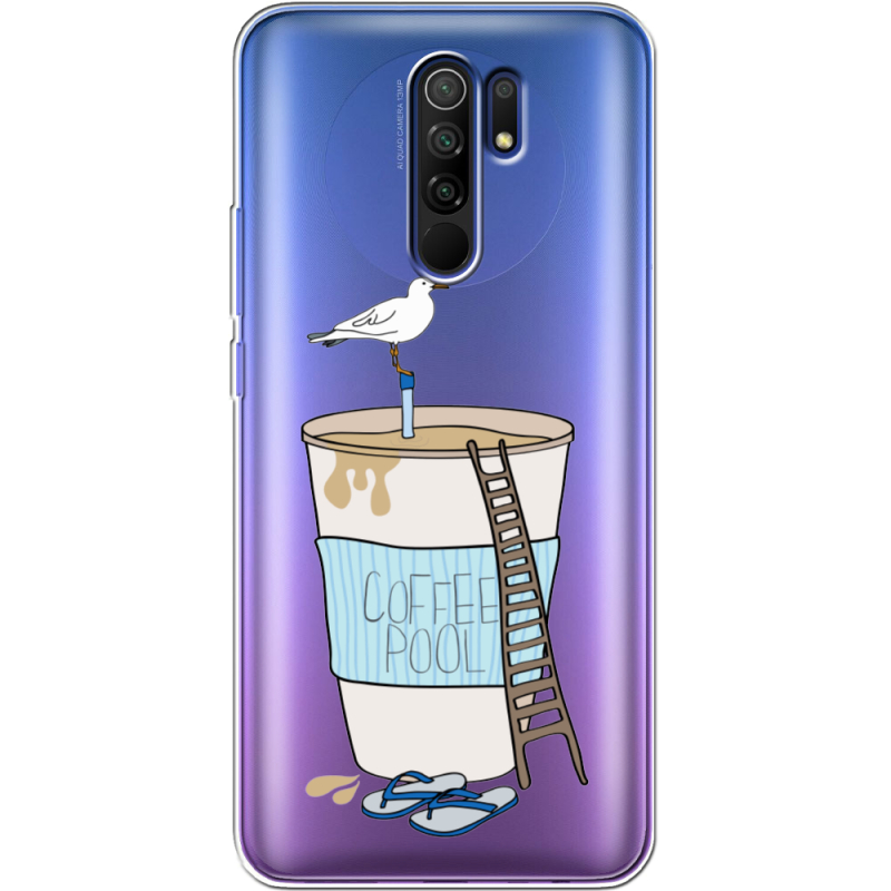 Прозрачный чехол BoxFace Xiaomi Redmi 9 Segull in Cofee Pool