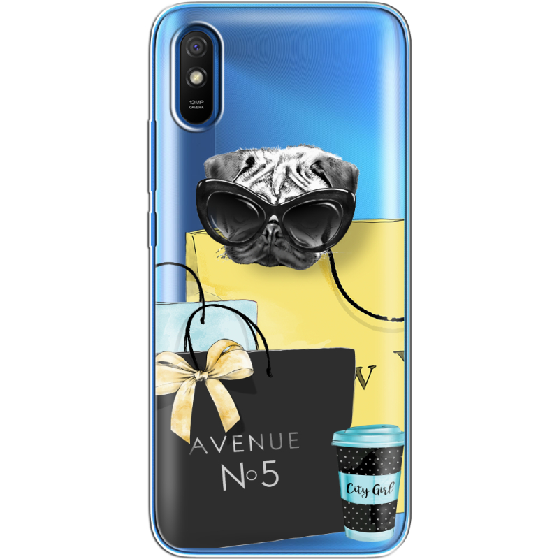 Прозрачный чехол BoxFace Xiaomi Redmi 9A Fashion Pug