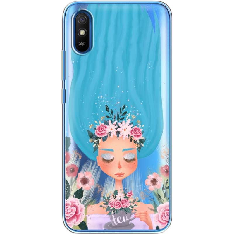 Прозрачный чехол BoxFace Xiaomi Redmi 9A Blue Hair