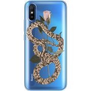 Прозрачный чехол BoxFace Xiaomi Redmi 9A Glamor Snake