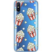 Прозрачный чехол BoxFace Xiaomi Redmi 9A с 3D-глазками Popcorn