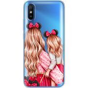 Прозрачный чехол BoxFace Xiaomi Redmi 9A Mouse Girls