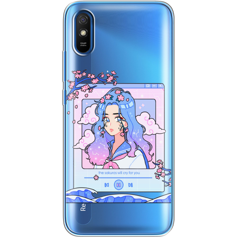 Прозрачный чехол BoxFace Xiaomi Redmi 9A The Sakuras Will Cry For You