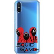 Прозрачный чехол BoxFace Xiaomi Redmi 9A siquid game люди в красном