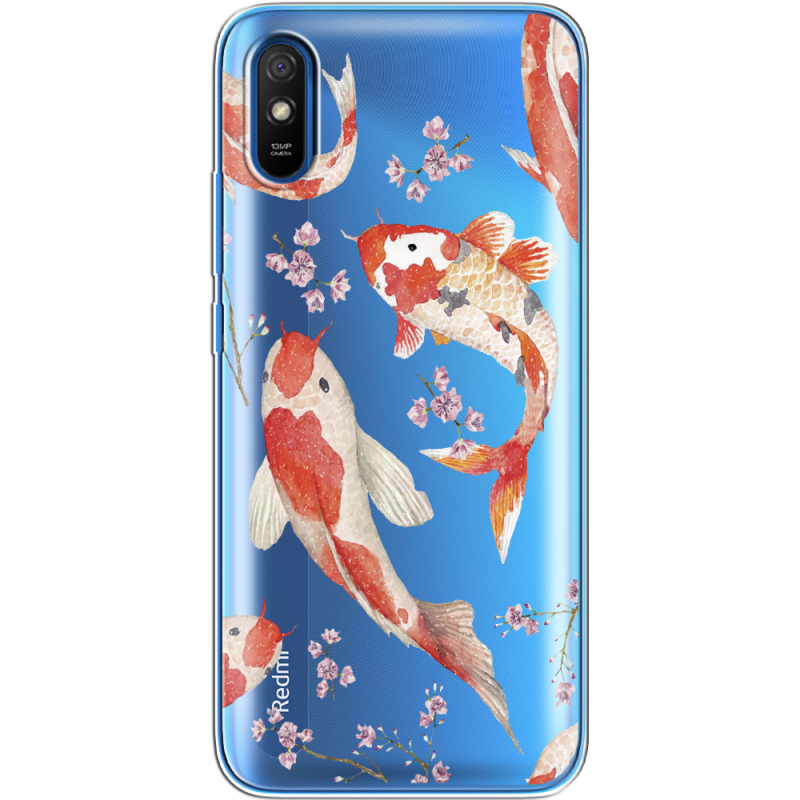 Прозрачный чехол BoxFace Xiaomi Redmi 9A Japanese Koi Fish