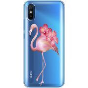 Прозрачный чехол BoxFace Xiaomi Redmi 9A Floral Flamingo