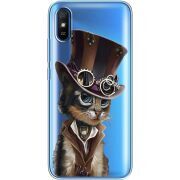 Прозрачный чехол BoxFace Xiaomi Redmi 9A Steampunk Cat