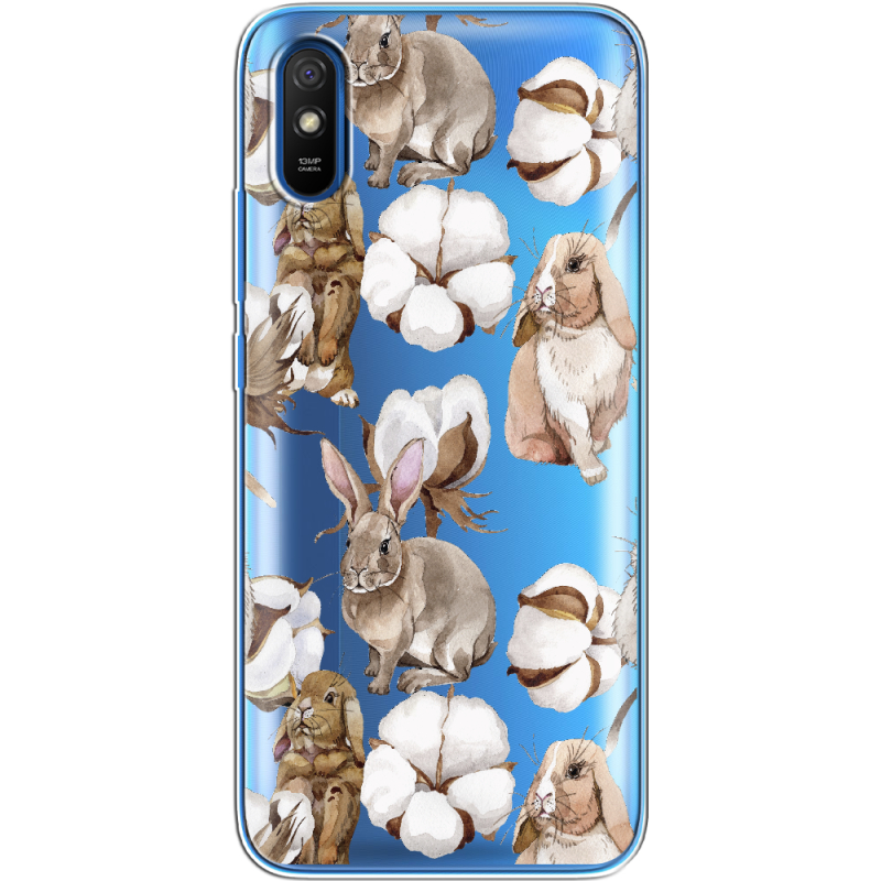 Прозрачный чехол BoxFace Xiaomi Redmi 9A Cotton and Rabbits