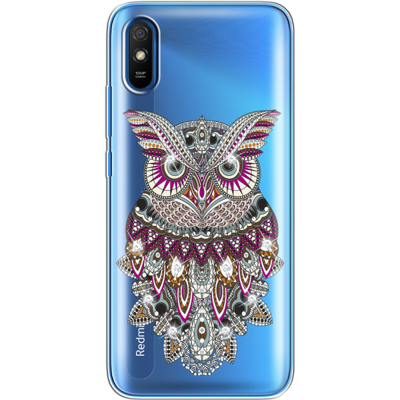 Чехол со стразами Xiaomi Redmi 9A Owl