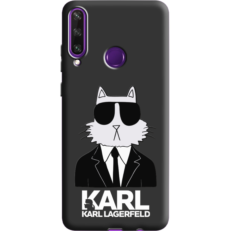 Черный чехол BoxFace Huawei Y6p Cat in Black