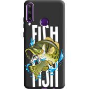 Черный чехол BoxFace Huawei Y6p Fish