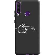 Черный чехол BoxFace Huawei Y6p Pew Pew