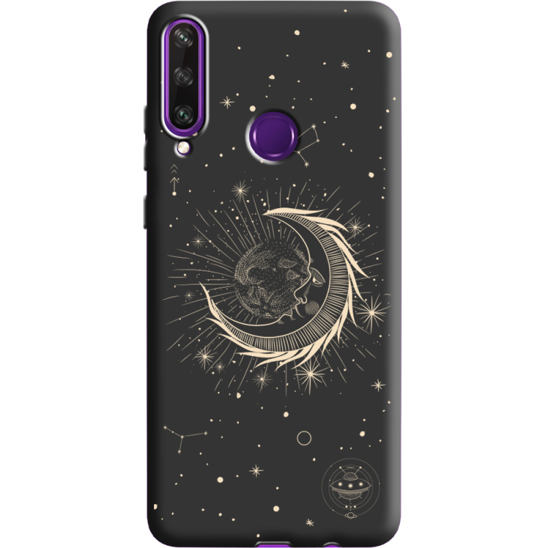 Черный чехол BoxFace Huawei Y6p Moon