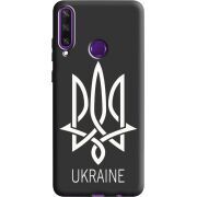 Черный чехол BoxFace Huawei Y6p Тризуб монограмма ukraine