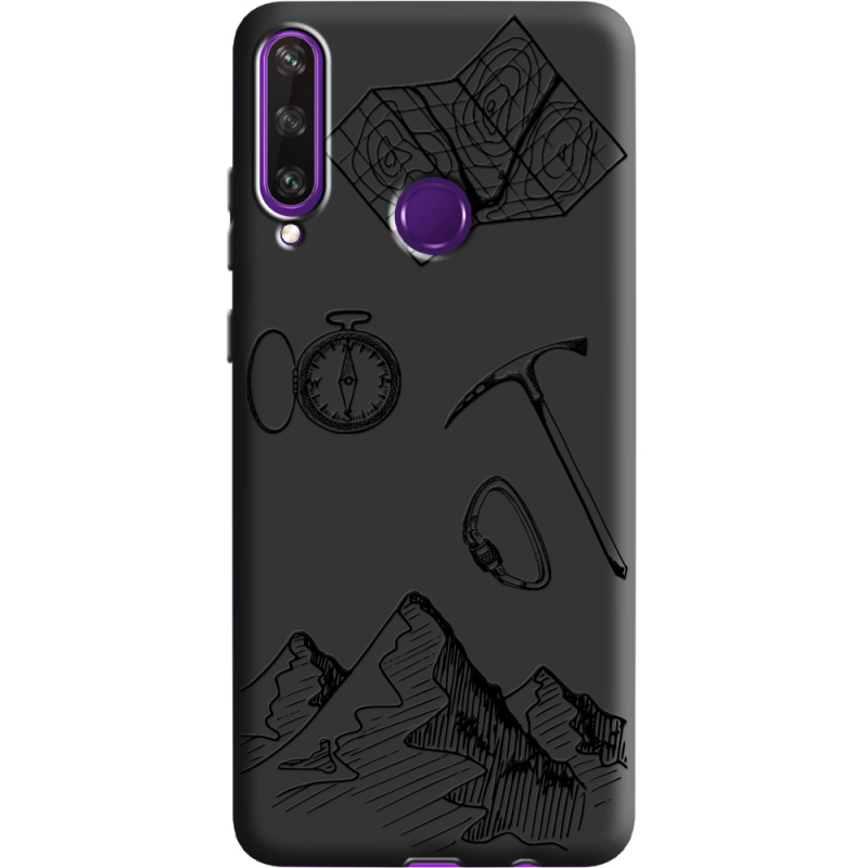 Черный чехол BoxFace Huawei Y6p Mountains