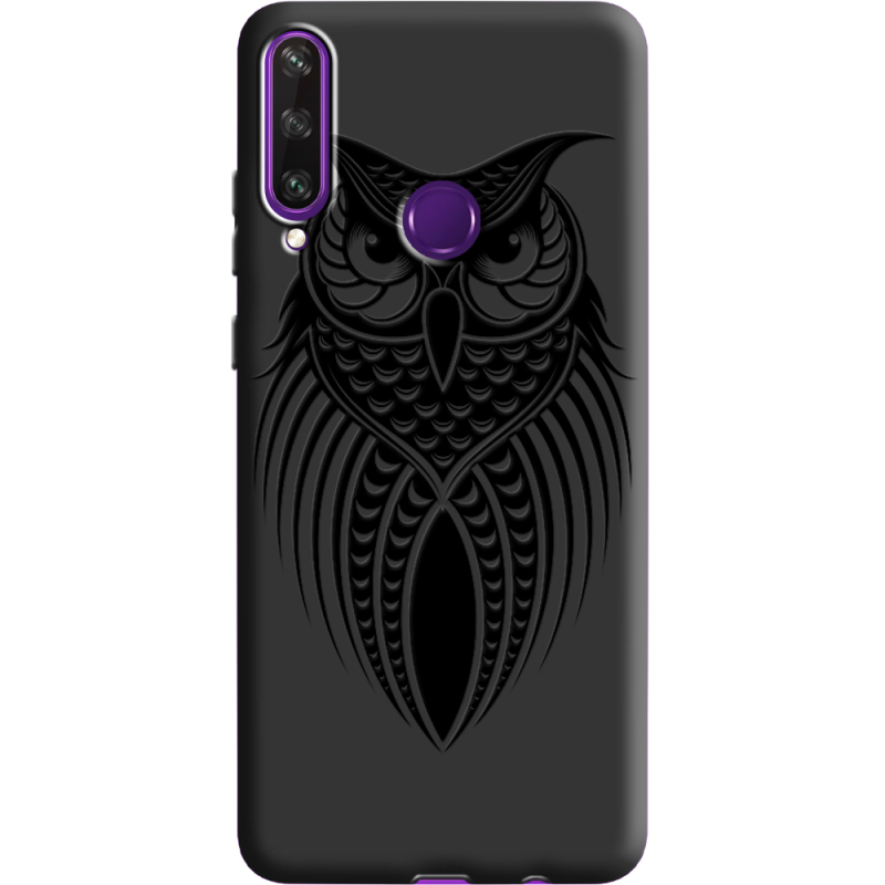 Черный чехол BoxFace Huawei Y6p Owl