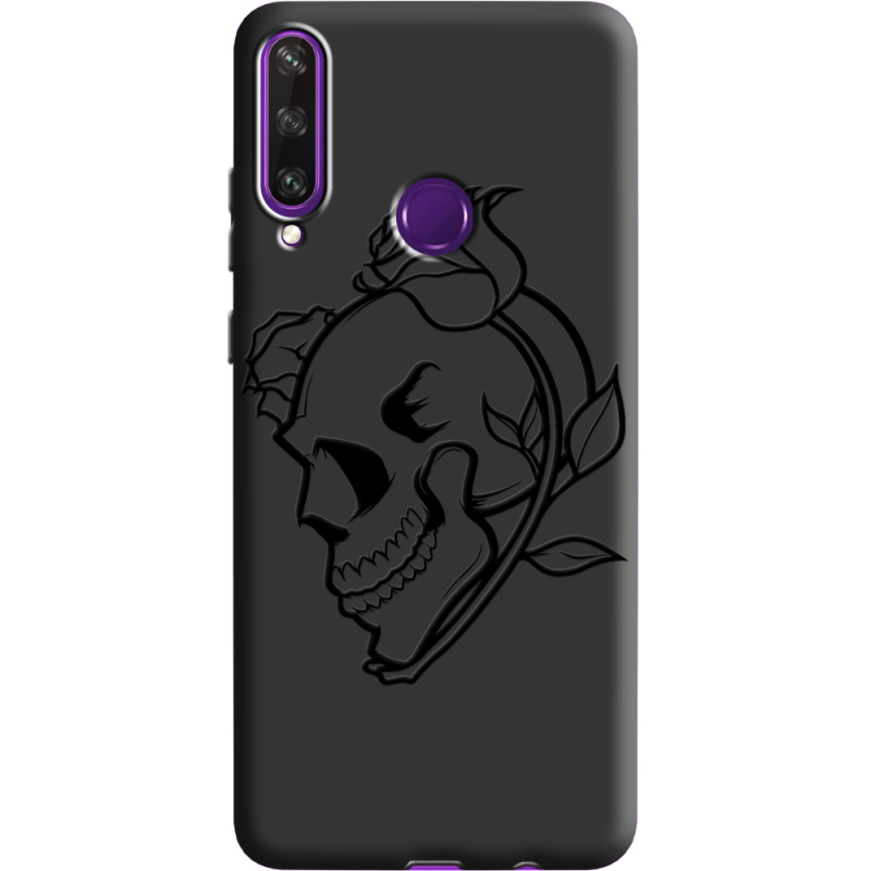 Черный чехол BoxFace Huawei Y6p Skull and Roses