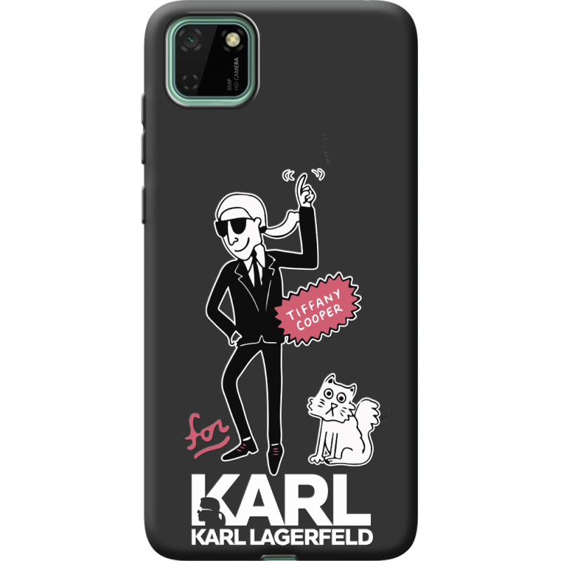 Черный чехол BoxFace Huawei Y5p For Karl