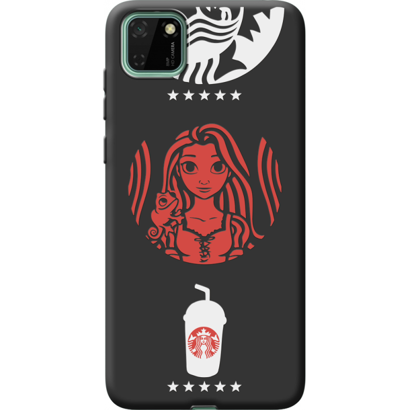 Черный чехол BoxFace Huawei Y5p RedWhite Coffee