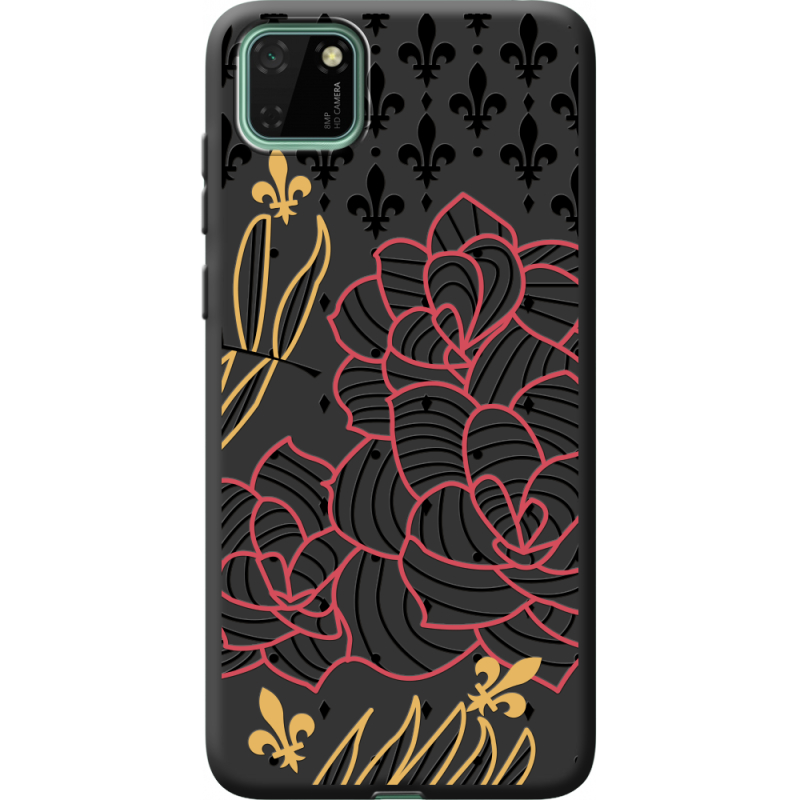 Черный чехол BoxFace Huawei Y5p FranceFlowers