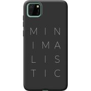 Черный чехол BoxFace Huawei Y5p Minimalistic