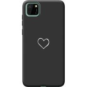 Черный чехол BoxFace Huawei Y5p My Heart