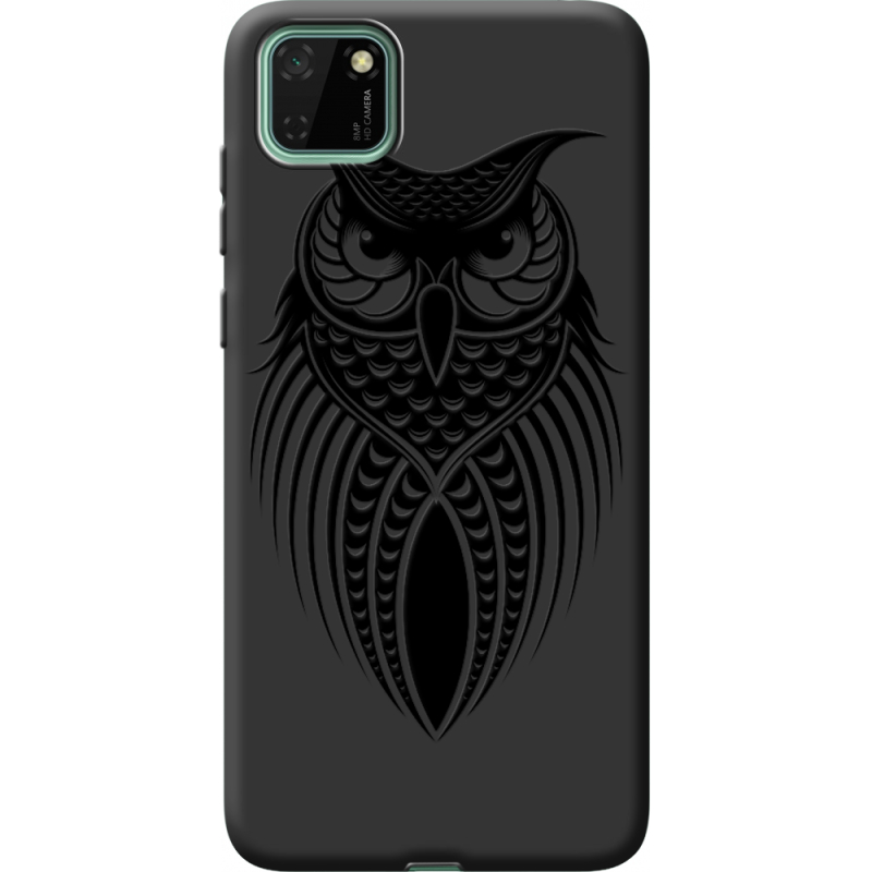 Черный чехол BoxFace Huawei Y5p Owl