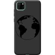 Черный чехол BoxFace Huawei Y5p Earth