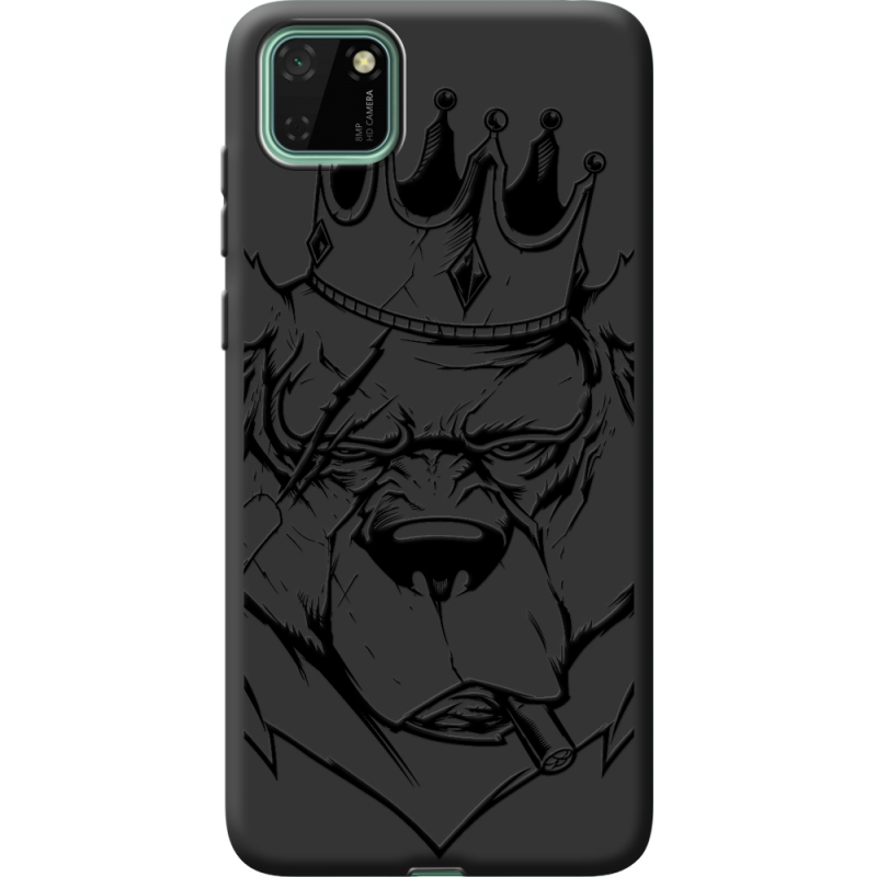 Черный чехол BoxFace Huawei Y5p Bear King