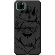 Черный чехол BoxFace Huawei Y5p Bear King