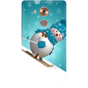 Чехол Uprint Huawei Mate 8 Skier Snowman