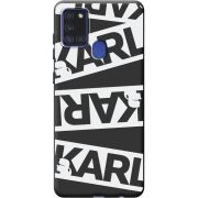 Черный чехол BoxFace Samsung A217 Galaxy A21s White Karl