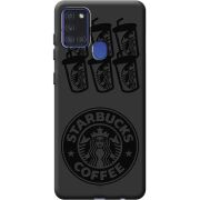 Черный чехол BoxFace Samsung A217 Galaxy A21s Black Coffee