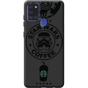 Черный чехол BoxFace Samsung A217 Galaxy A21s Dark Coffee