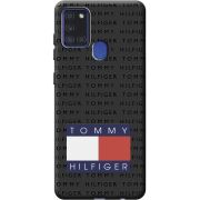 Черный чехол BoxFace Samsung A217 Galaxy A21s Tommy Print